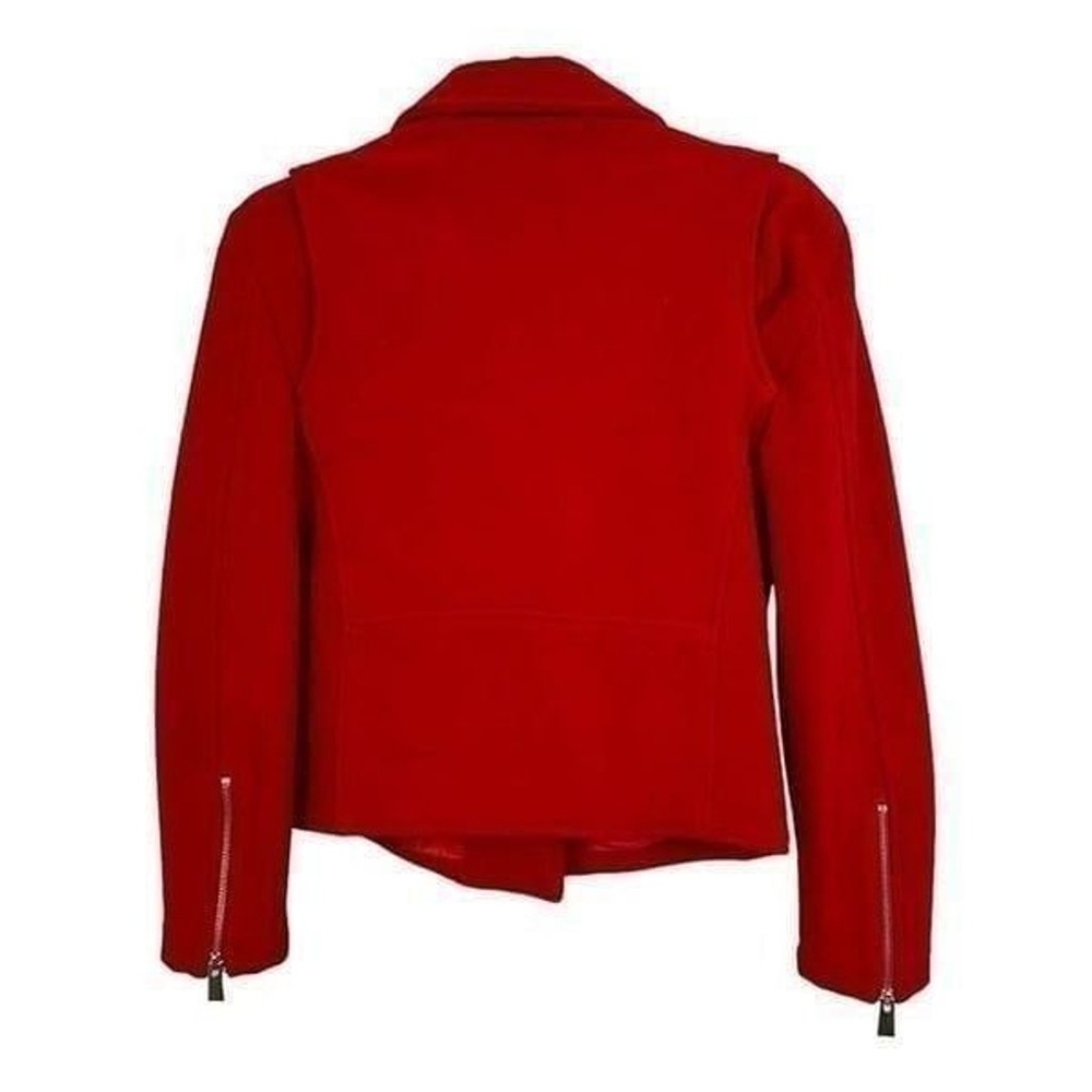 Anine Bing red moto biker jacket size S - Picture 2 of 4